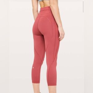 Lululemon Time to Sweat Tight in Brick Rose Size 4